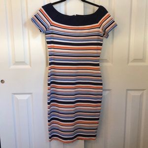 MICHAEL Michael Kors striped bodycon dress